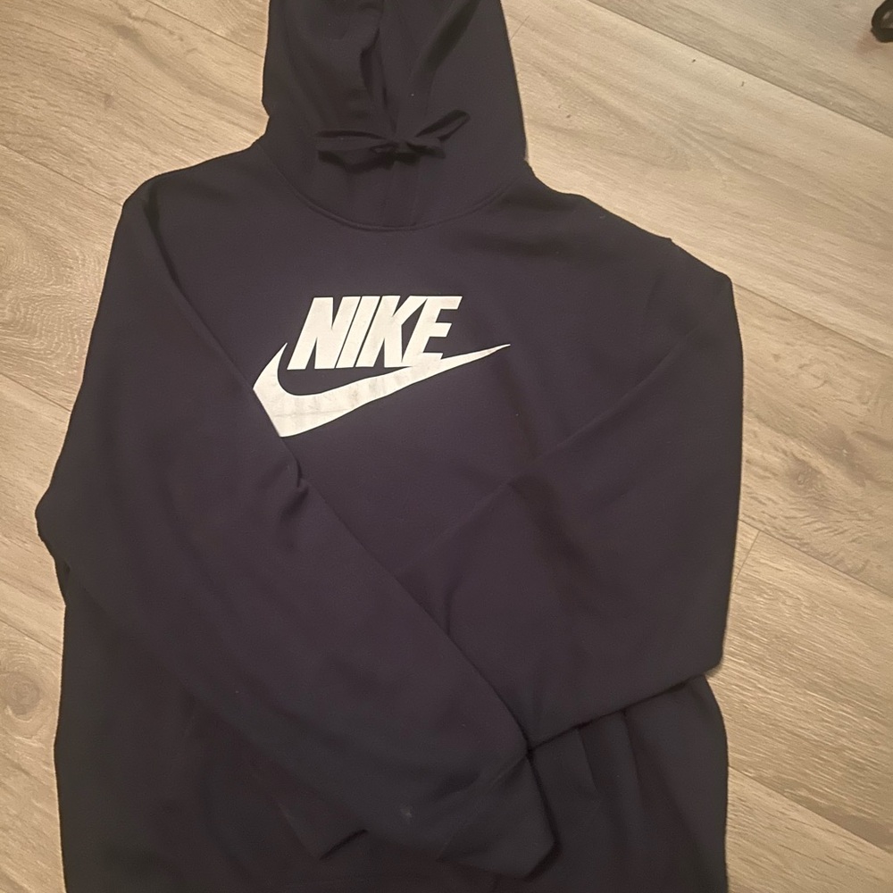 Nike Men's Dark Blue Hoodie